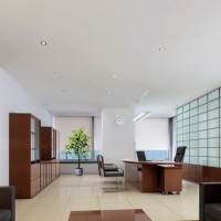 惠州办公室装修、办公室风格及布局、吊顶和地面