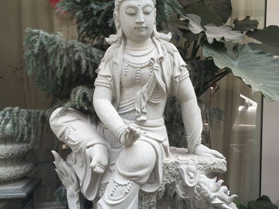 石雕观音大佛加工厂 花岗岩三面地藏王雕像 寺庙神佛菩萨雕塑