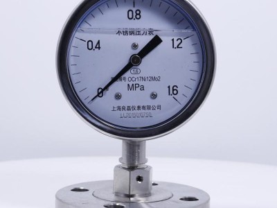 厂家供应Y60-BFZ-MF 法兰式隔膜压力表