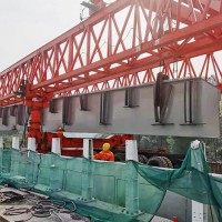 广西钦州100吨30米架桥机租赁是这样架梁的