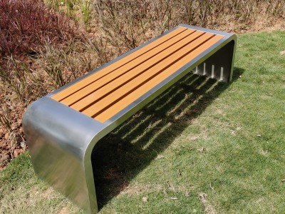 创意不锈钢公园椅 户外异形铁艺座椅 休闲椅坐凳