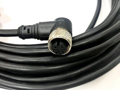 M12传感器连接器带线A-code 4针电源信号直型插头