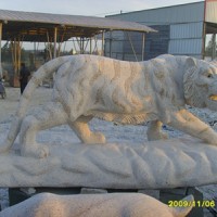 动物石雕石雕老虎公园雕刻装饰十二生肖虎石虎工艺品摆件