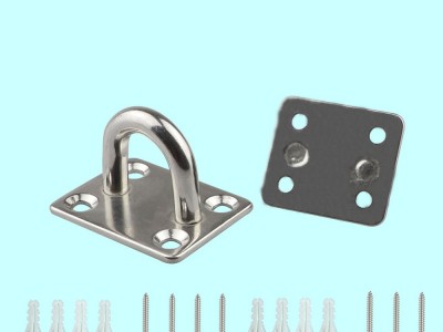 不锈钢方形门扣船扣连接扣游艇船舶游乐场设施安全固定扣眼板