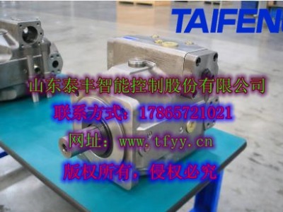 泰丰负载敏感泵TFB1V80Y恒功率右旋平键轴通轴可串