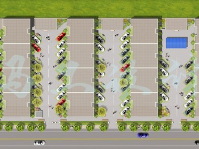 承接小区停车场规划设计 停车场效果图设计制作