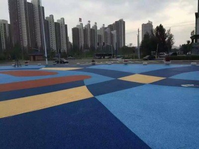 广元市 压模地坪材料 透水砼材料  彩色透水混凝土保护剂