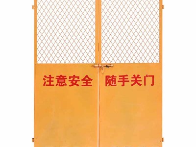工地建筑施工电梯门防护门井口洞口楼层安全大板双板带框防护门