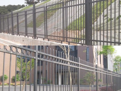 新建小区围墙护栏 锌钢护栏定制隔离栅栏批发