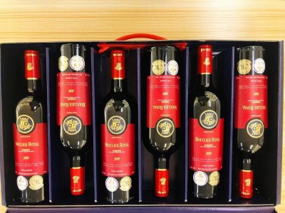 红盾狮王红葡萄酒 6支装高档手提礼盒装春节用酒