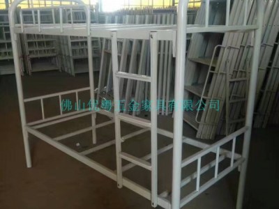 广州铁上下铺床工地铁板床双层工地高低架子床厂家直销定制