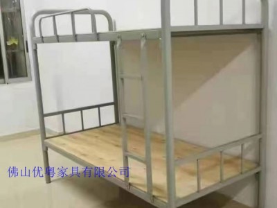 广西梧州直销单人铁床舍单双层铁床公寓床厂家价格合理
