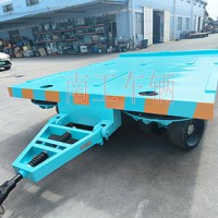 18吨可横移重型平板拖车 四个转盘工具拖车