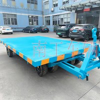 9吨平板拖车 无动力牵引工具拖车